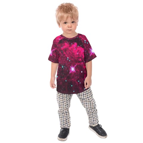 Pistol Star And Nebula Kids  Raglan Tee by Amaryn4rt