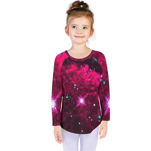 Pistol Star And Nebula Kids  Long Sleeve Tee by Amaryn4rt