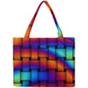 Rainbow Weaving Pattern Mini Tote Bag View1