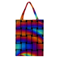 Rainbow Weaving Pattern Classic Tote Bag