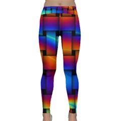 Rainbow Weaving Pattern Classic Yoga Leggings