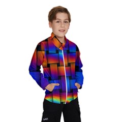 Rainbow Weaving Pattern Wind Breaker (kids)