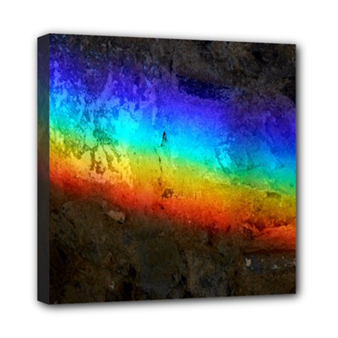 Rainbow Color Prism Colors Mini Canvas 8  X 8  by Amaryn4rt