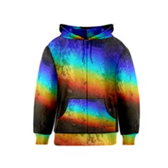 Rainbow Color Prism Colors Kids  Zipper Hoodie by Amaryn4rt