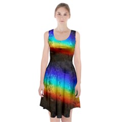 Rainbow Color Prism Colors Racerback Midi Dress by Amaryn4rt