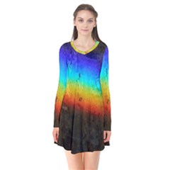 Rainbow Color Prism Colors Flare Dress