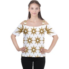 Seamless Repeating Tiling Tileable Women s Cutout Shoulder Tee