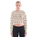 Seamless Wallpaper Background Women s Cropped Sweatshirt View1