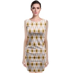 Seamless Wallpaper Background Classic Sleeveless Midi Dress