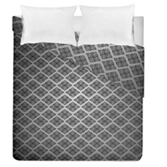 Silver The Background Duvet Cover Double Side (queen Size)