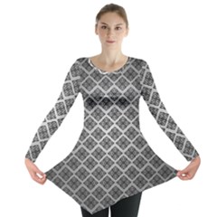 Silver The Background Long Sleeve Tunic 