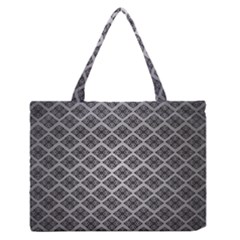 Silver The Background Medium Zipper Tote Bag