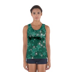 Star Seamless Tile Background Abstract Women s Sport Tank Top 