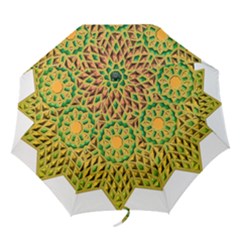 Star Pattern Tile Background Image Folding Umbrellas