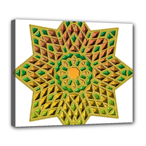 Star Pattern Tile Background Image Deluxe Canvas 24  X 20  