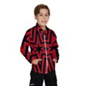 Star Red Kaleidoscope Pattern Wind Breaker (Kids) View1