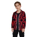 Star Red Kaleidoscope Pattern Wind Breaker (Kids) View2