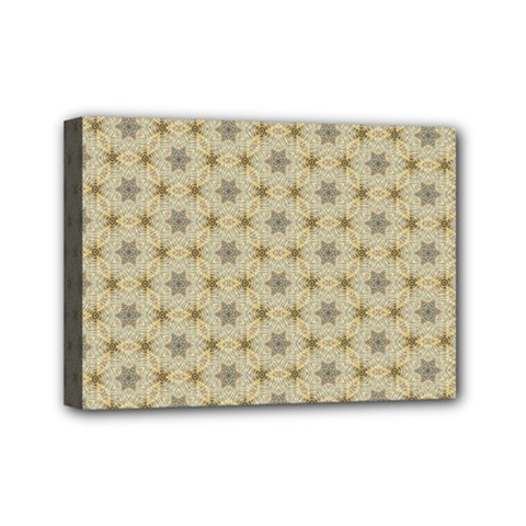 Star Basket Pattern Basket Pattern Mini Canvas 7  X 5 