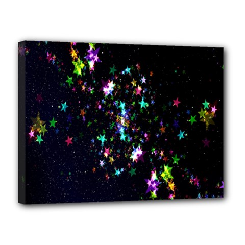 Star Structure Many Repetition Canvas 16  X 12  by Amaryn4rt