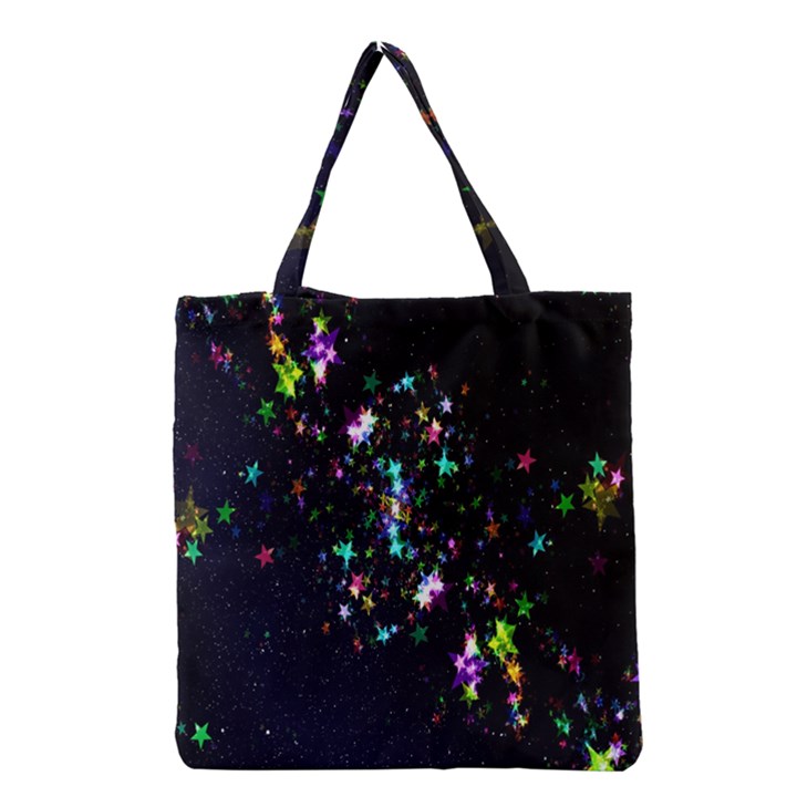 Star Structure Many Repetition Grocery Tote Bag