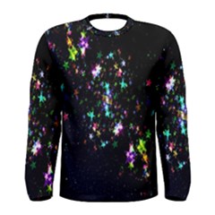 Star Structure Many Repetition Men s Long Sleeve Tee