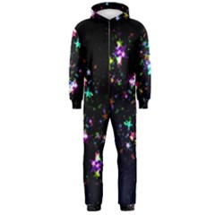 Star Structure Many Repetition Hooded Jumpsuit (men) 