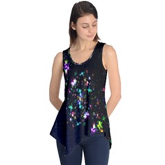 Star Structure Many Repetition Sleeveless Tunic