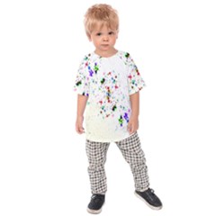 Star Structure Many Repetition Kids  Raglan Tee