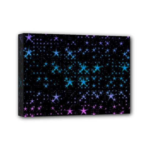 Stars Pattern Seamless Design Mini Canvas 7  X 5  by Amaryn4rt