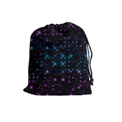 Stars Pattern Seamless Design Drawstring Pouches (large) 