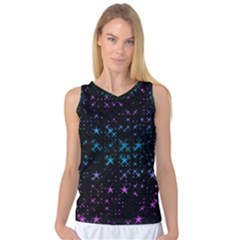 Stars Pattern Seamless Design Women s Basketball Tank Top by Amaryn4rt