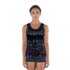 Stars Pattern Seamless Design Women s Sport Tank Top 