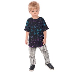 Stars Pattern Seamless Design Kids  Raglan Tee