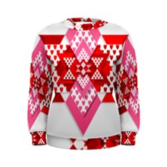 Valentine Heart Love Pattern Women s Sweatshirt