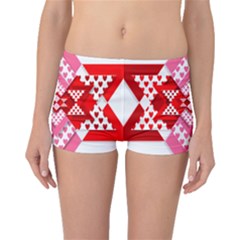 Valentine Heart Love Pattern Boyleg Bikini Bottoms