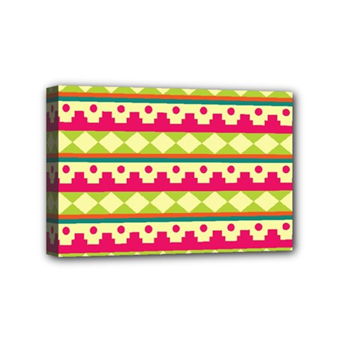 Tribal Pattern Background Mini Canvas 6  X 4 