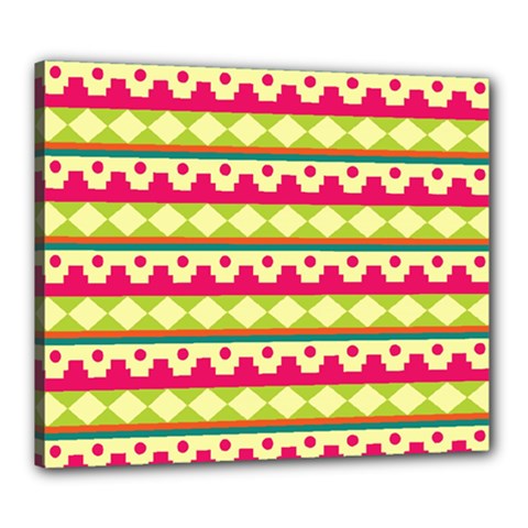 Tribal Pattern Background Canvas 24  X 20 