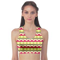 Tribal Pattern Background Sports Bra by Amaryn4rt