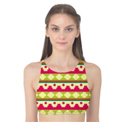 Tribal Pattern Background Tank Bikini Top