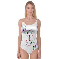 Star Structure Many Repetition Camisole Leotard 