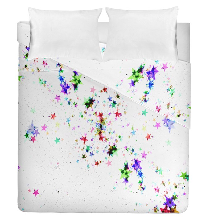 Star Structure Many Repetition Duvet Cover Double Side (Queen Size)