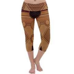 The Elaborate Floor Pattern Of The Sydney Queen Victoria Building Capri Yoga Leggings by Amaryn4rt