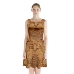 The Elaborate Floor Pattern Of The Sydney Queen Victoria Building Sleeveless Chiffon Waist Tie Dress