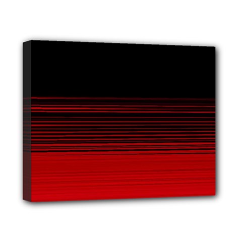 Abstract Of Red Horizontal Lines Canvas 10  X 8 