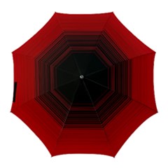 Abstract Of Red Horizontal Lines Golf Umbrellas