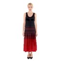 Abstract Of Red Horizontal Lines Sleeveless Maxi Dress View1