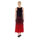 Abstract Of Red Horizontal Lines Sleeveless Maxi Dress View2