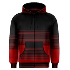 Abstract Of Red Horizontal Lines Men s Zipper Hoodie by Amaryn4rt