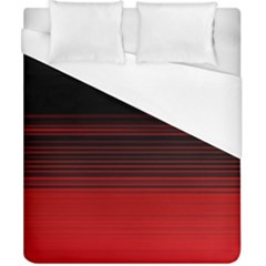 Abstract Of Red Horizontal Lines Duvet Cover (california King Size)