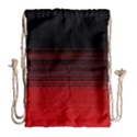 Abstract Of Red Horizontal Lines Drawstring Bag (Large) View1